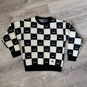 Acne Studios Kids Jacquard Logo Sweater